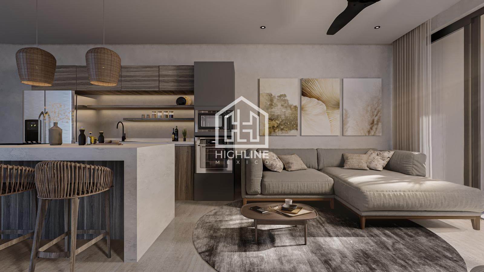 2-BEDROOM APARTMENT FOR SALE IN TULUM WITH ART WALK AND WELLNESS FACILITIES