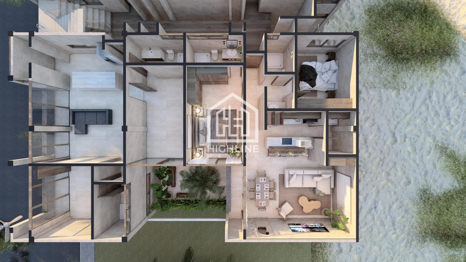 1-Bedroom Apartment in Playa del Carmen with a Pool and Direct Financing