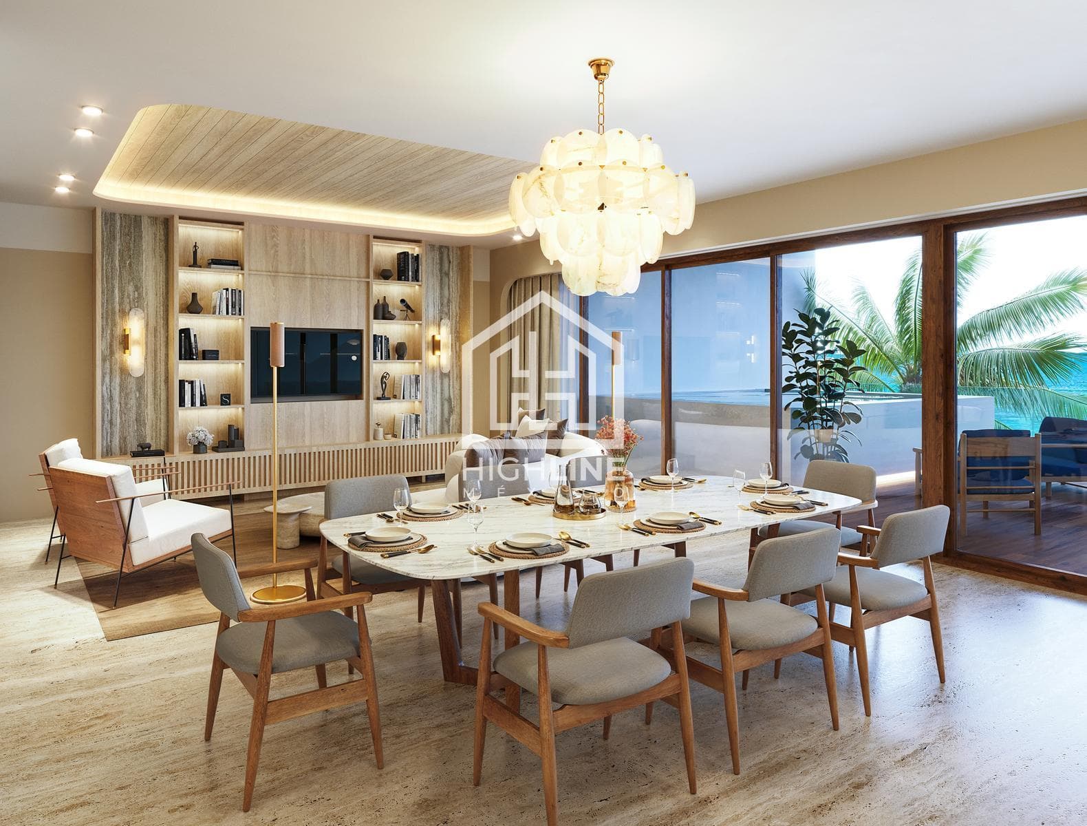 Luxury 4-bedroom penthouse in Playa del Carmen, just a few meters from the beach | Gym and coworking space