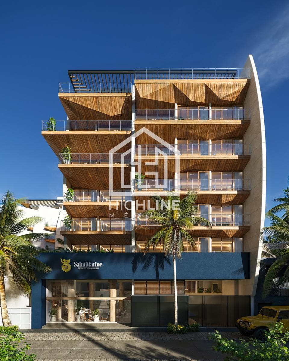 Luxury 4-bedroom penthouse in Playa del Carmen, just a few meters from the beach | Gym and coworking space