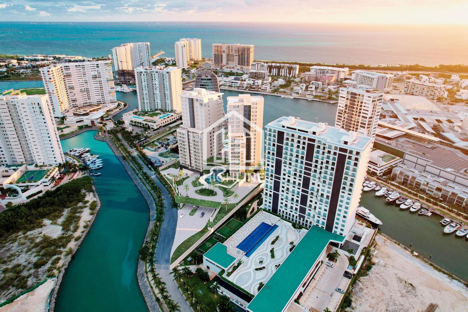 2-Bedroom Pre-Sale Apartment in Puerto Cancún, Just a Few Meters from the Ocean | Spa and Pool