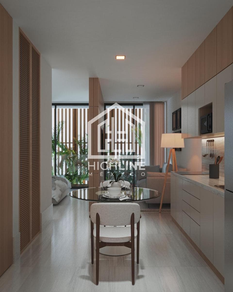 APARTMENT FOR SALE IN PLAYA DEL CARMEN: 1 BEDROOM, POOL, 2 MINUTES FROM THE OCEAN, ROI