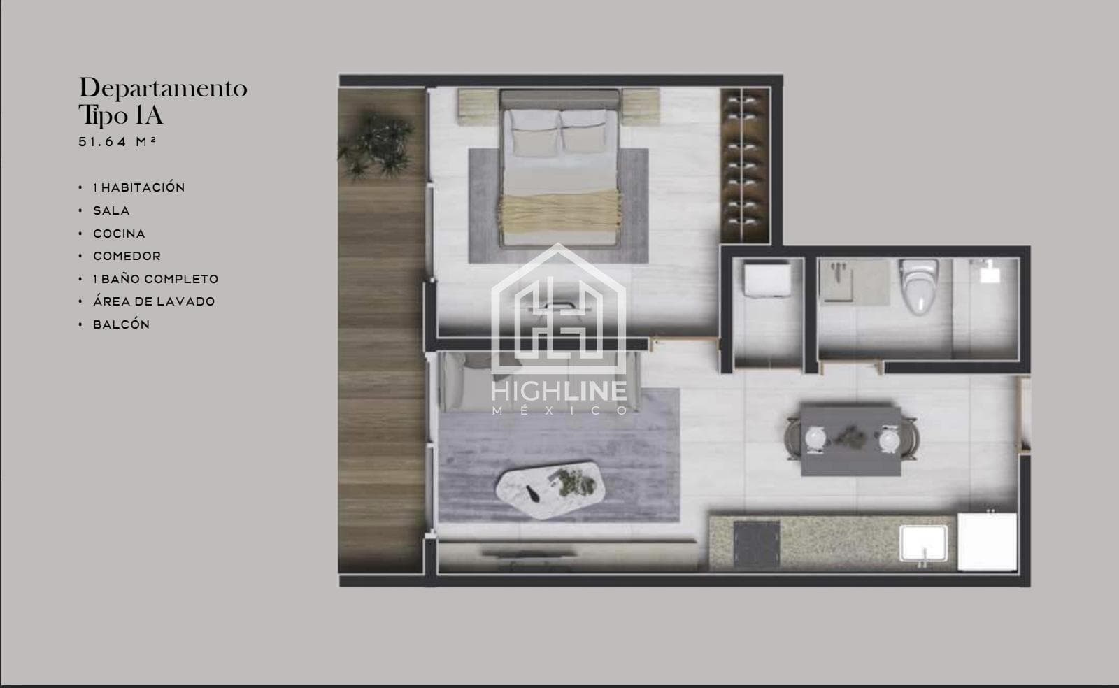 APARTMENT FOR SALE IN PLAYA DEL CARMEN: 1 BEDROOM, POOL, 2 MINUTES FROM THE OCEAN, ROI