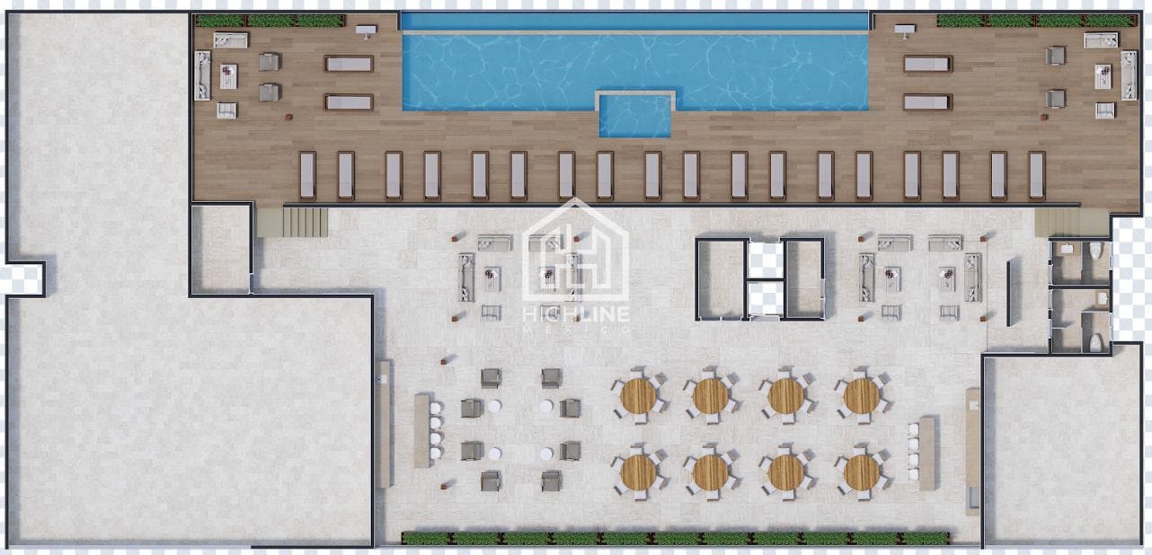 Studio for Sale in Downtown Cancún, with a Pool, 20 Minutes from the Hotel Zone