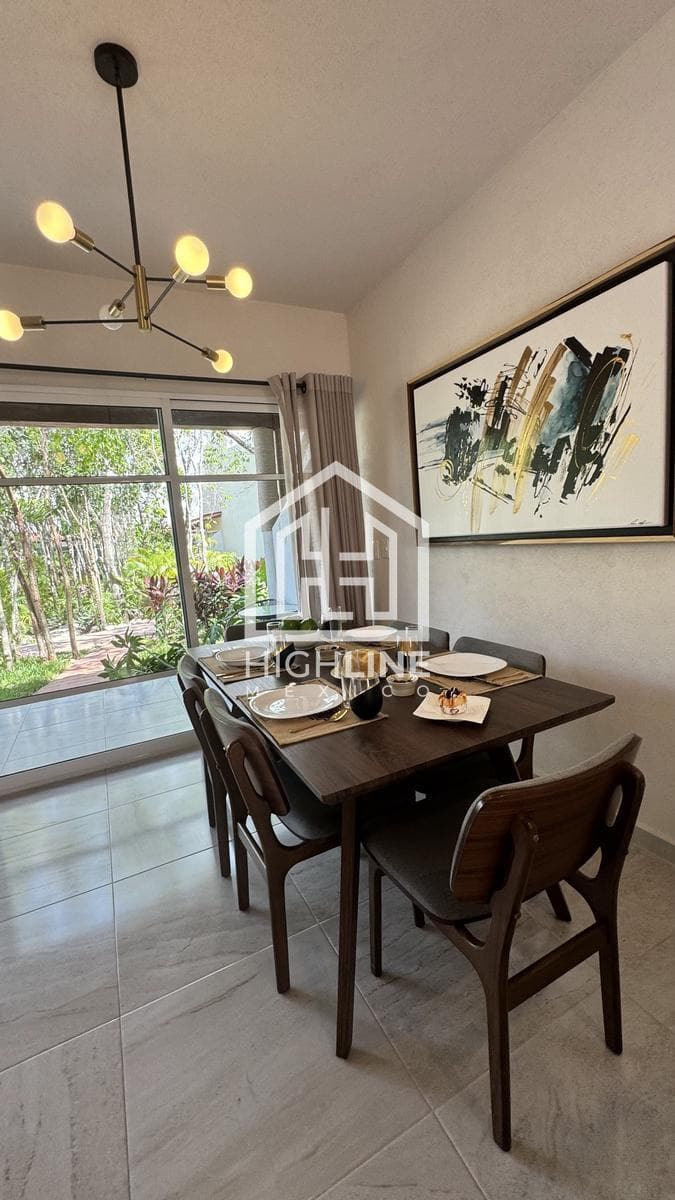 2-Bedroom House for Sale in a Residential Area of Playa del Carmen with a Pool