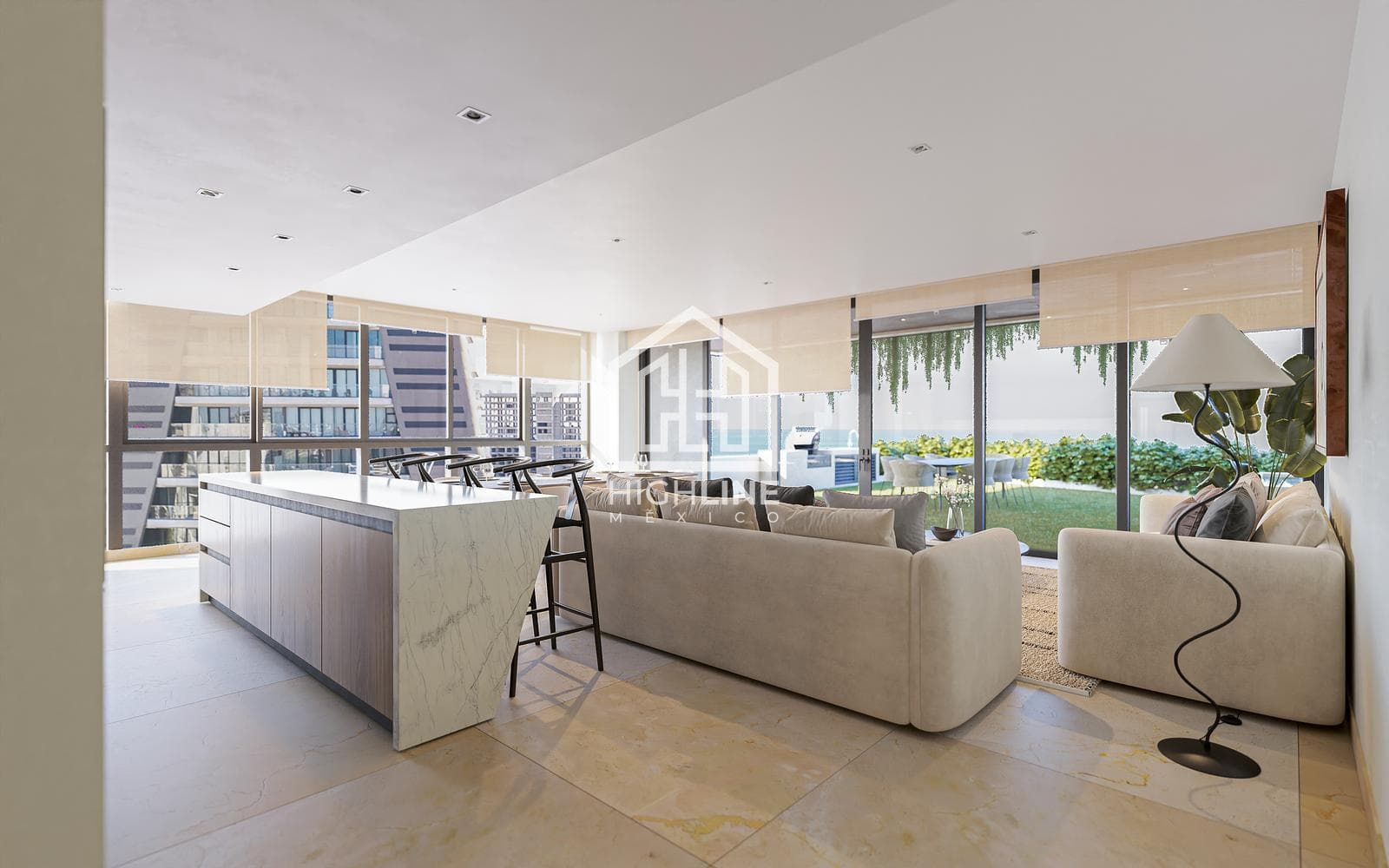 4-Bedroom Pre-Sale Condo in Puerto Cancún, Just a Few Meters from the Ocean | Spa and Pool