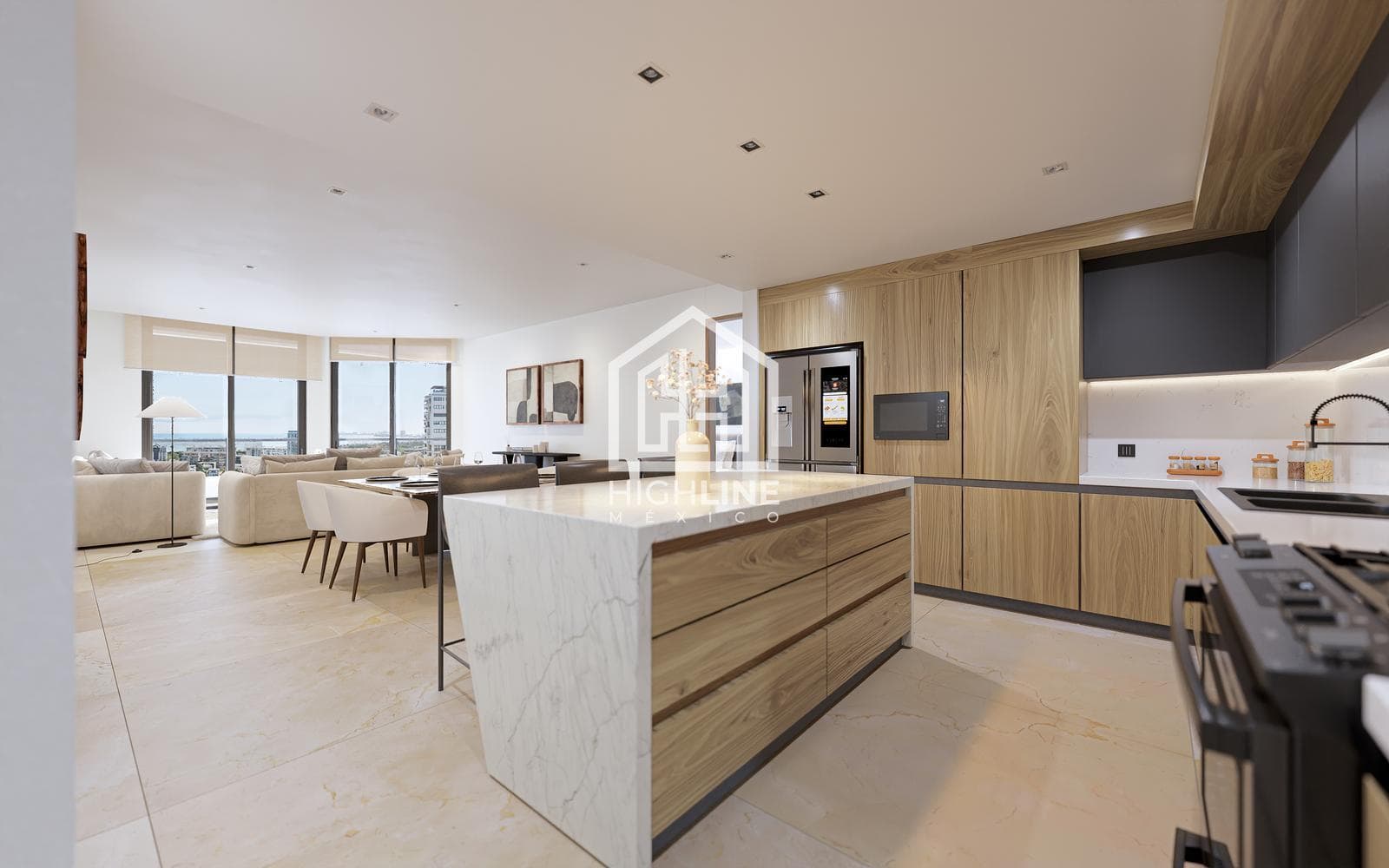 4-Bedroom Pre-Sale Condo in Puerto Cancún, Just a Few Meters from the Ocean | Spa and Pool