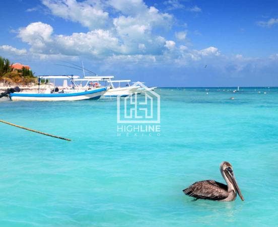 1-BEDROOM APARTMENT FOR SALE IN PLAYA DEL CARMEN WITH AN INFINITY POOL, GYM, AND RESTAURANT