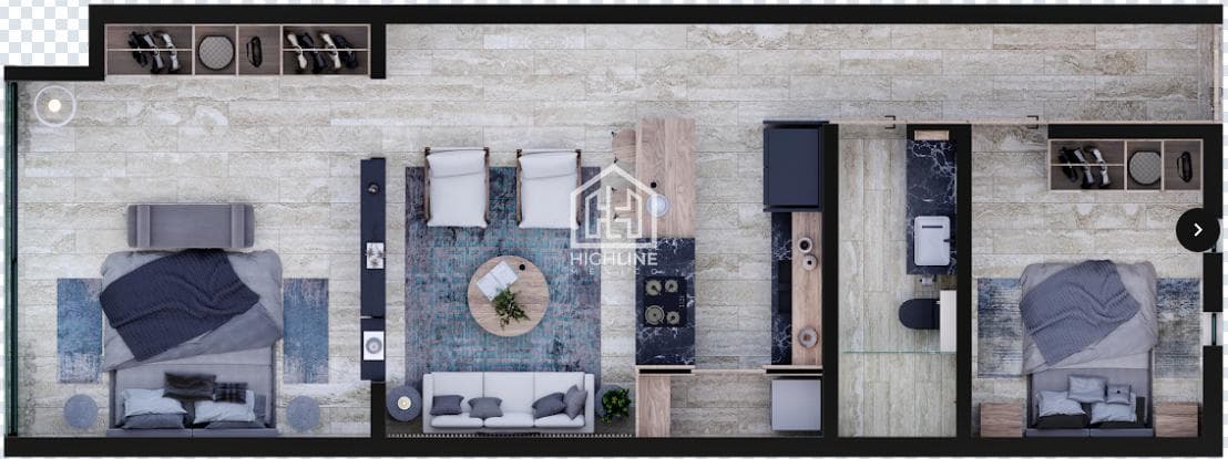 2-bedroom apartment for sale, 100 meters from 5th Avenue
