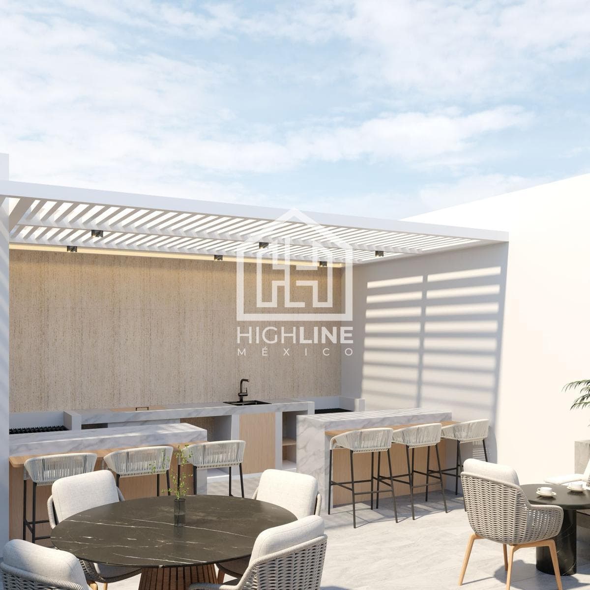 STUDIO FOR SALE IN PLAYA DEL CARMEN. ROOFTOP WITH INFINITY POOL. PRE-SALE.