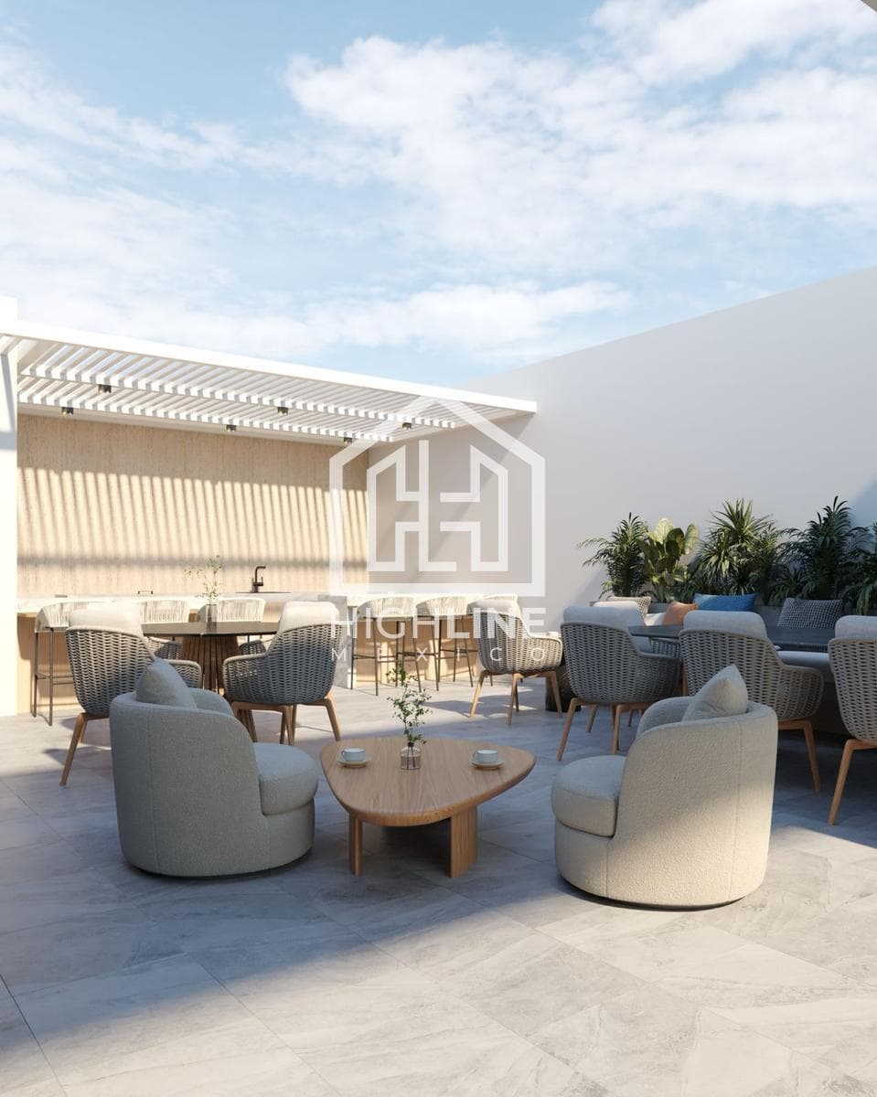 STUDIO FOR SALE IN PLAYA DEL CARMEN. ROOFTOP WITH INFINITY POOL. PRE-SALE.