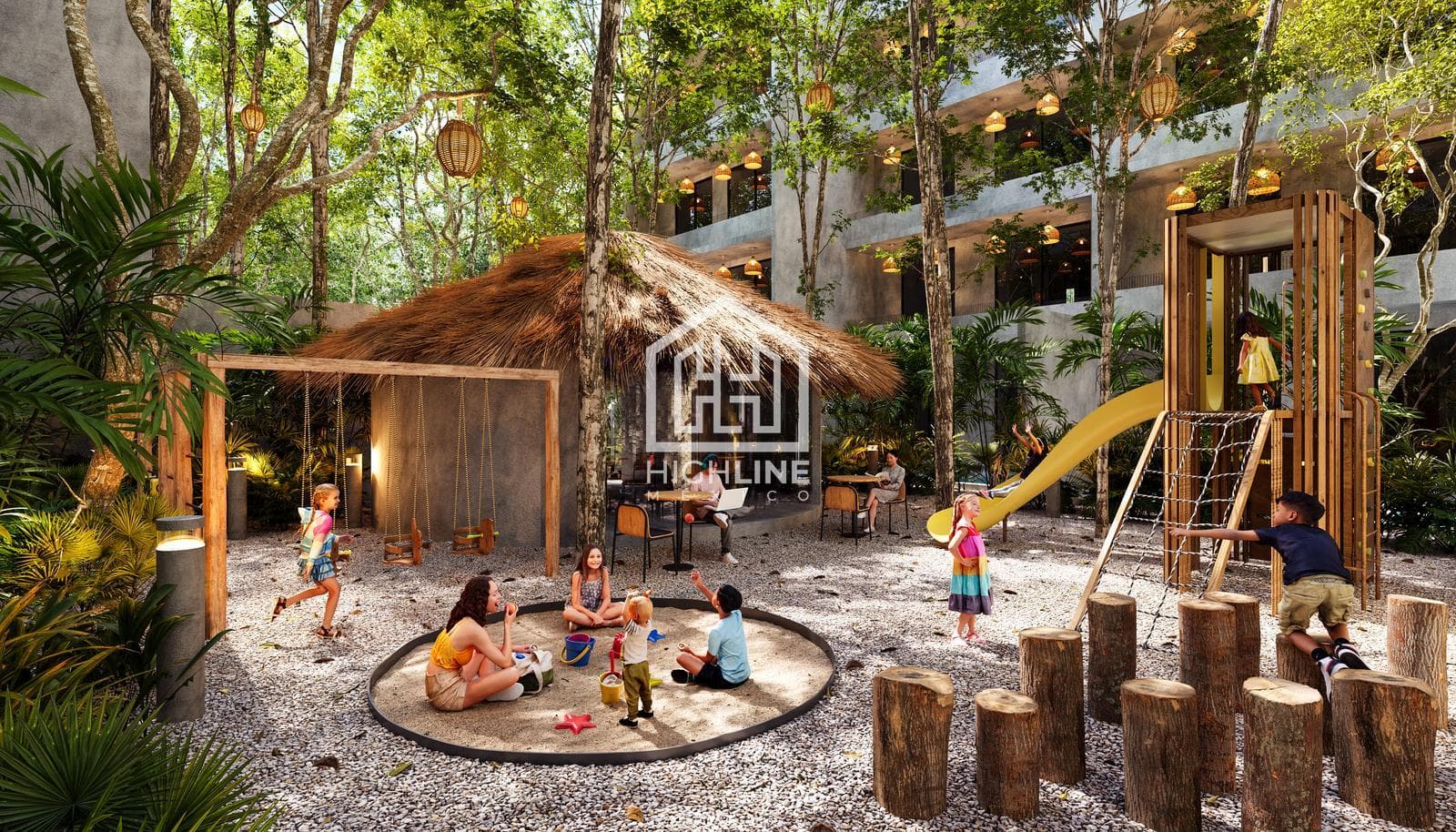 1-bedroom apartment for sale in Tulum with a pool, coworking space, gym, and pet-friendly