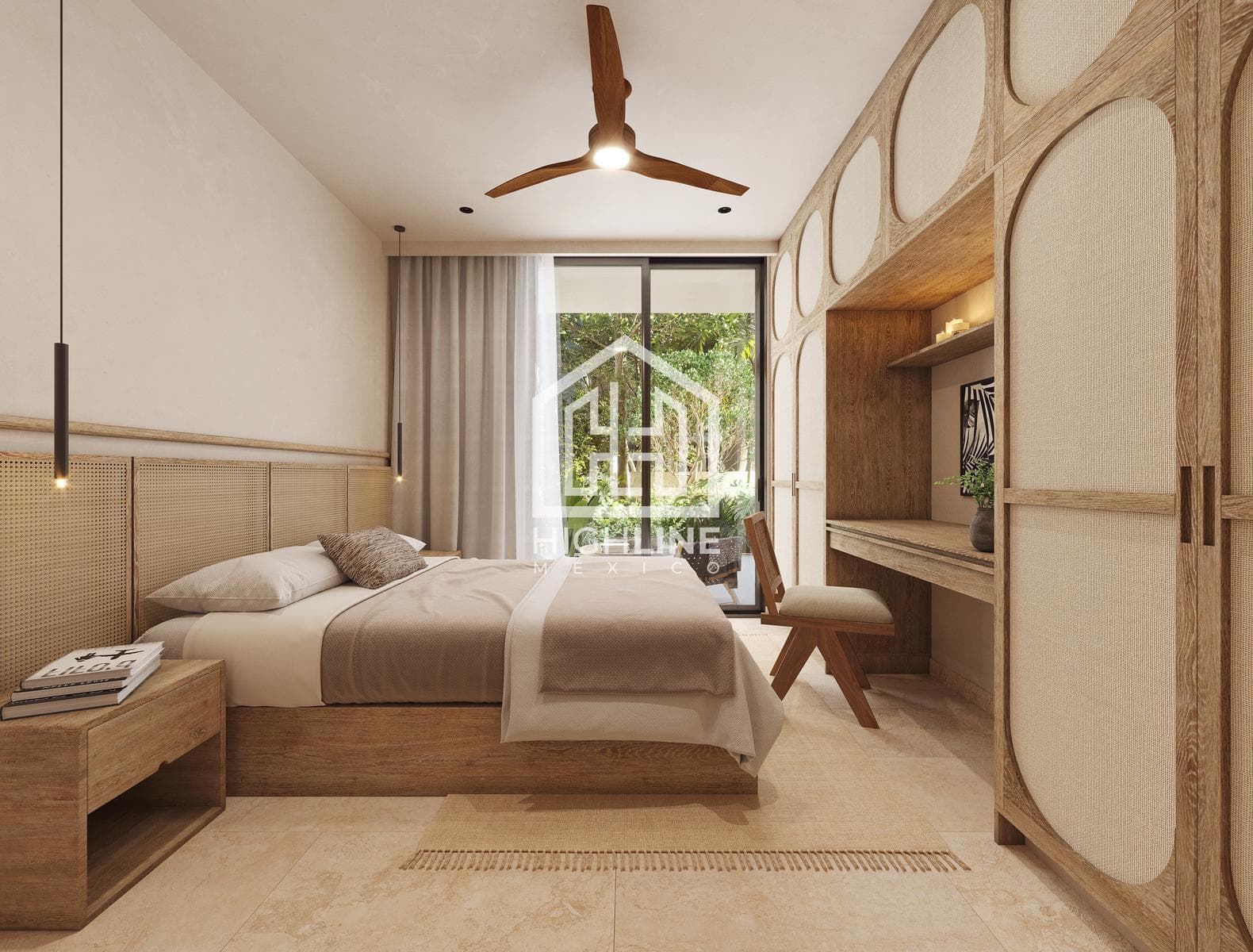 1-bedroom apartment for sale in Tulum with a pool, coworking space, gym, and pet-friendly