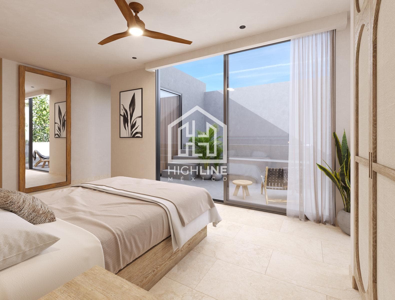 1-bedroom apartment for sale in Tulum with a pool, coworking space, gym, and pet-friendly