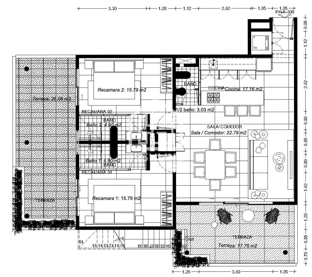 Penthouse for Sale in Tulum: 2 Bedrooms, 15 Minutes from the Beach, Private Pool