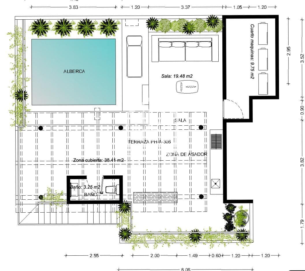 Penthouse for Sale in Tulum: 2 Bedrooms, 15 Minutes from the Beach, Private Pool
