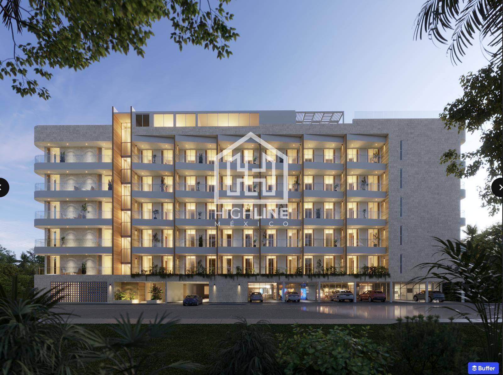 1-BEDROOM APARTMENT FOR SALE IN PUERTO MORELOS: OCEAN VIEW, POOL, GYM, LOCATION, AND PRICE