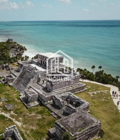 2-bedroom apartment for sale in Tulum, featuring very spacious rooms, a pool, and a gym