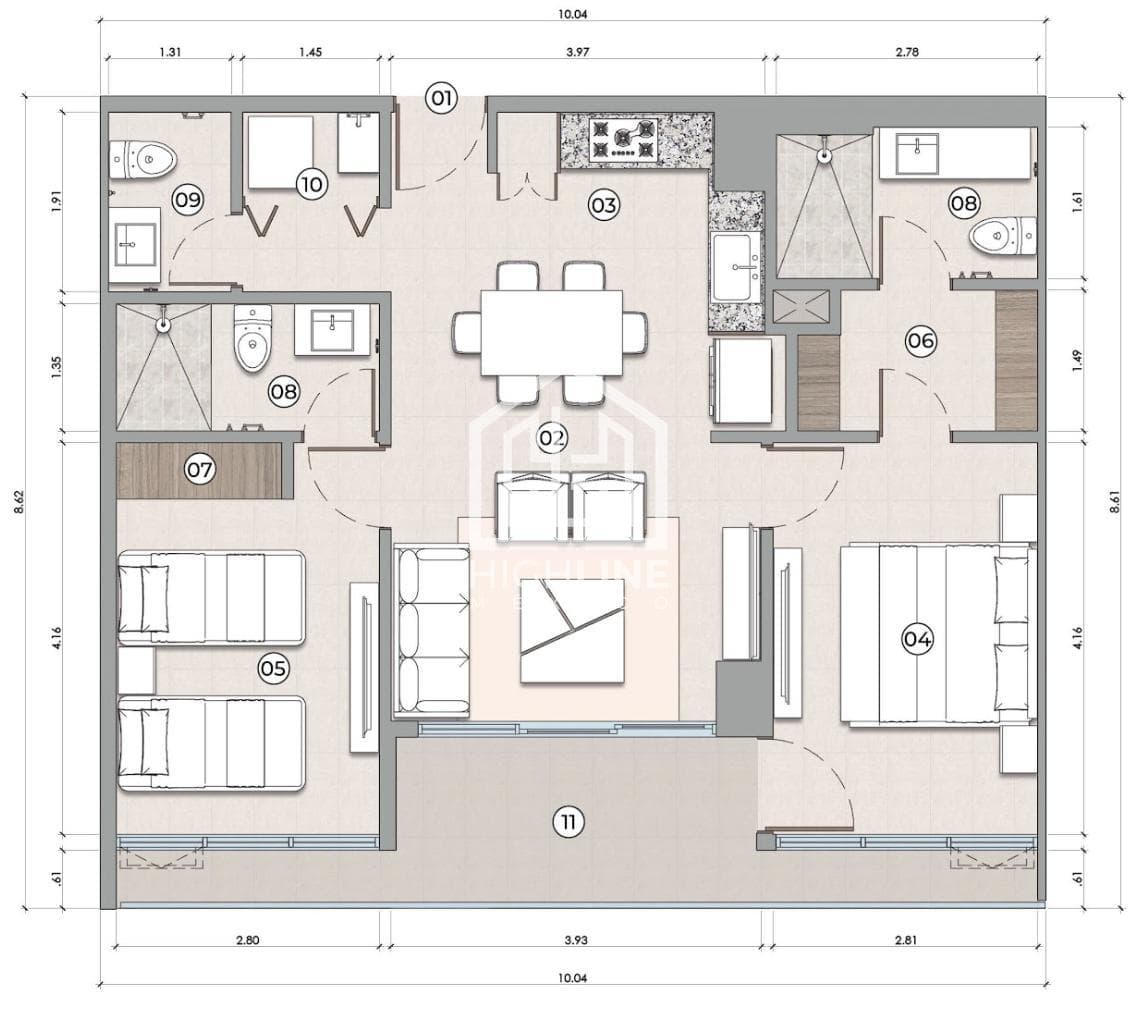 2-bedroom apartment for sale, 13 minutes from the beach, Movie Theater - Mini-golf - Pet-friendly