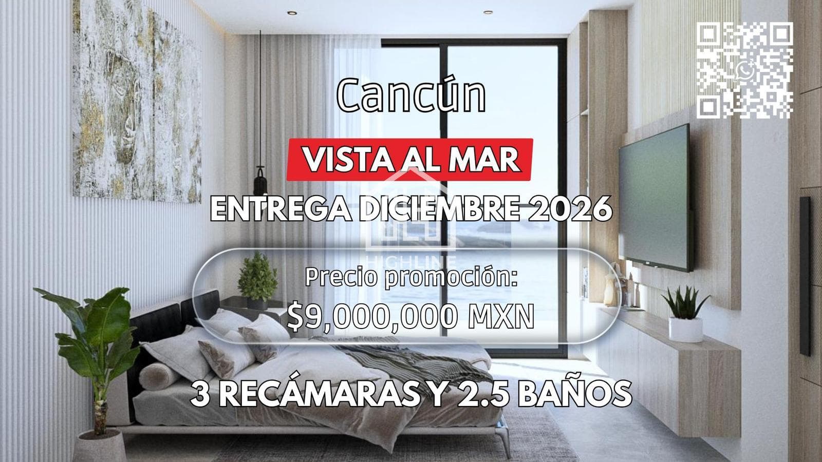 3-BEDROOM APARTMENT | CANCÚN | OCEAN VIEW | WITH JACUZZIS