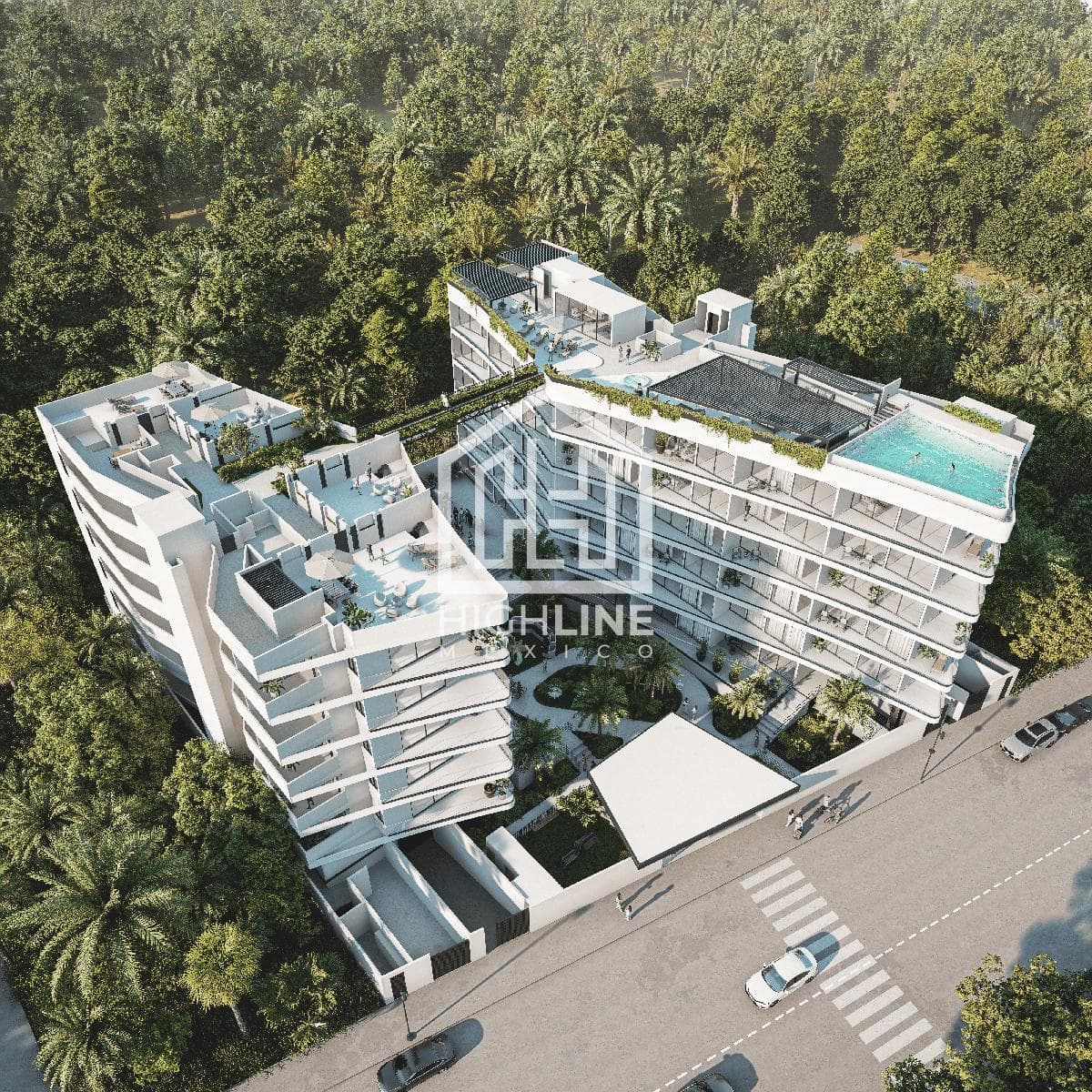 Penthouse Apartment for Sale in Playa del Carmen, 2 Bedrooms, Pre-Sale Phase