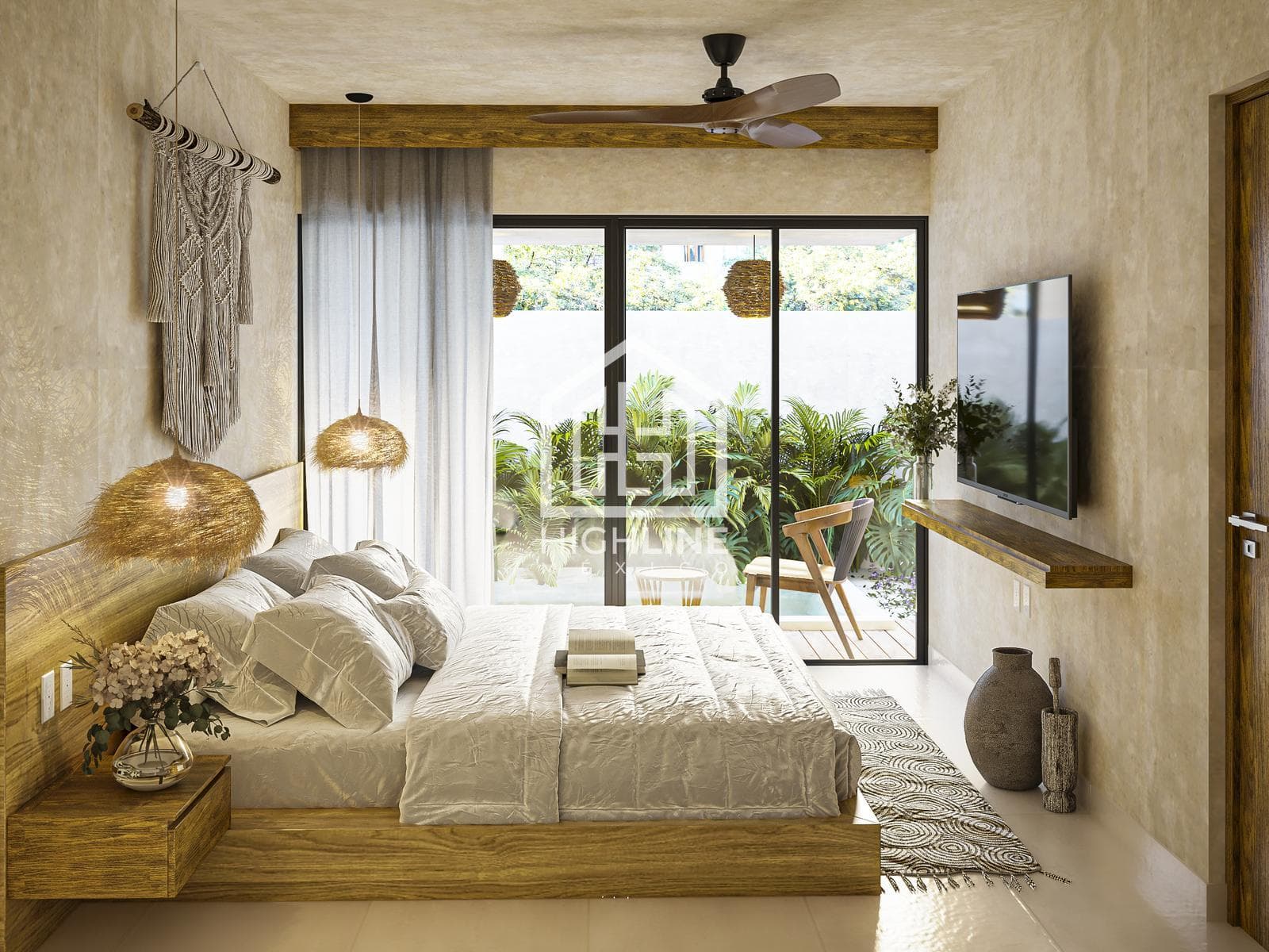 APARTMENT FOR SALE IN TULUM: 1 BEDROOM WITH A SUNBED AREA