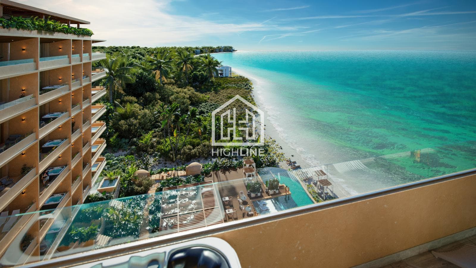 APARTMENT FOR SALE IN PUERTO MORELOS: 1 BEDROOM WITH LUXURY AMENITIES AND OCEAN VIEWS