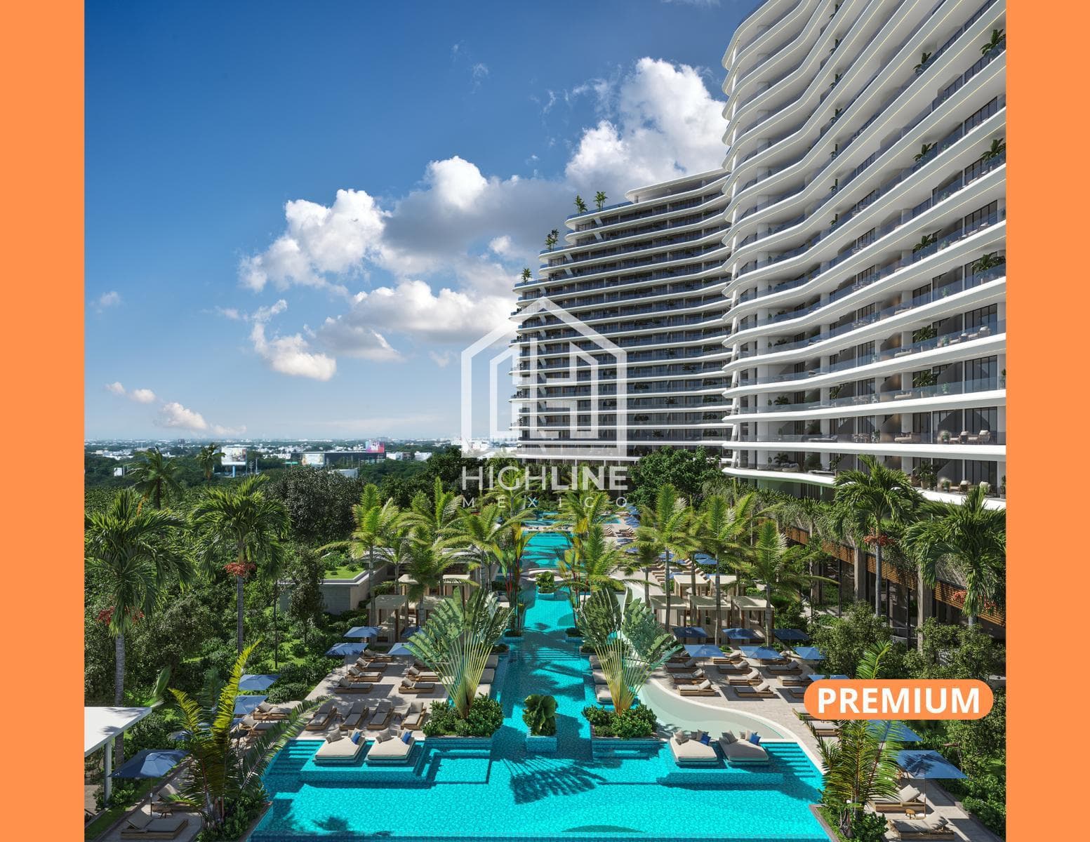 APARTMENT WITH TERRACE AND VIEW OF THE LAGOON FOR SALE. CANCÚN, SOUTHERN AREA. PRE-SALE