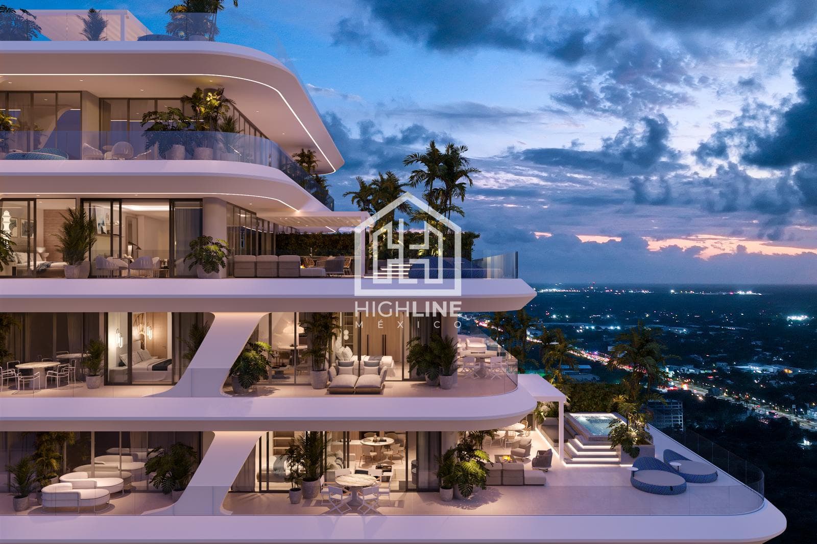 APARTMENT WITH TERRACE AND VIEW OF THE LAGOON FOR SALE. CANCÚN, SOUTHERN AREA. PRE-SALE