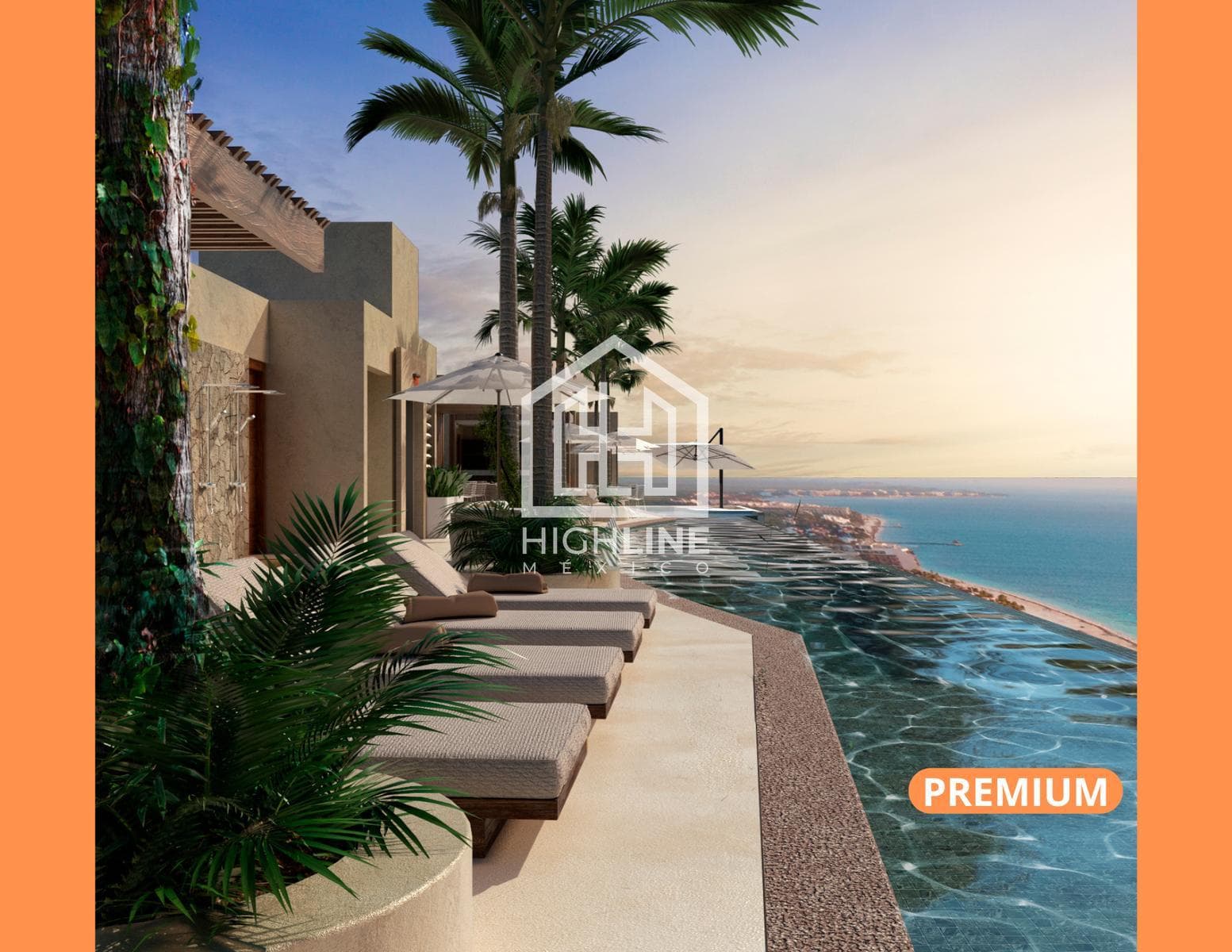 1-BEDROOM APARTMENT WITH TERRACE FOR SALE. PUERTO MORELOS. ROOFTOP WITH OCEAN VIEW