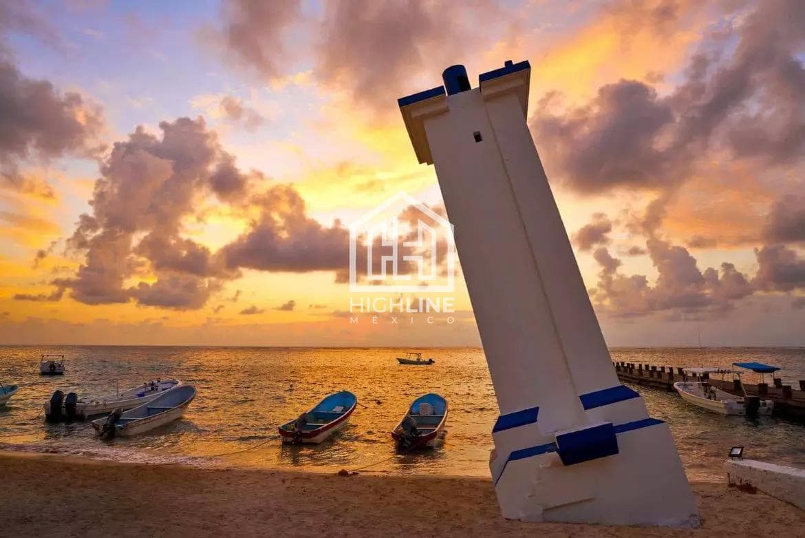 1-BEDROOM APARTMENT WITH TERRACE FOR SALE. PUERTO MORELOS. ROOFTOP WITH OCEAN VIEW