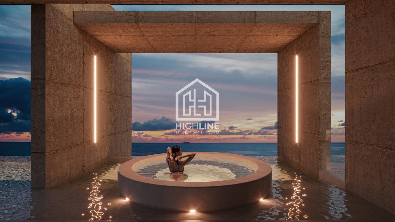 STUDIO APARTMENT FOR SALE ON THE BEACHFRONT. PUERTO MORELOS. PRE-SALE.