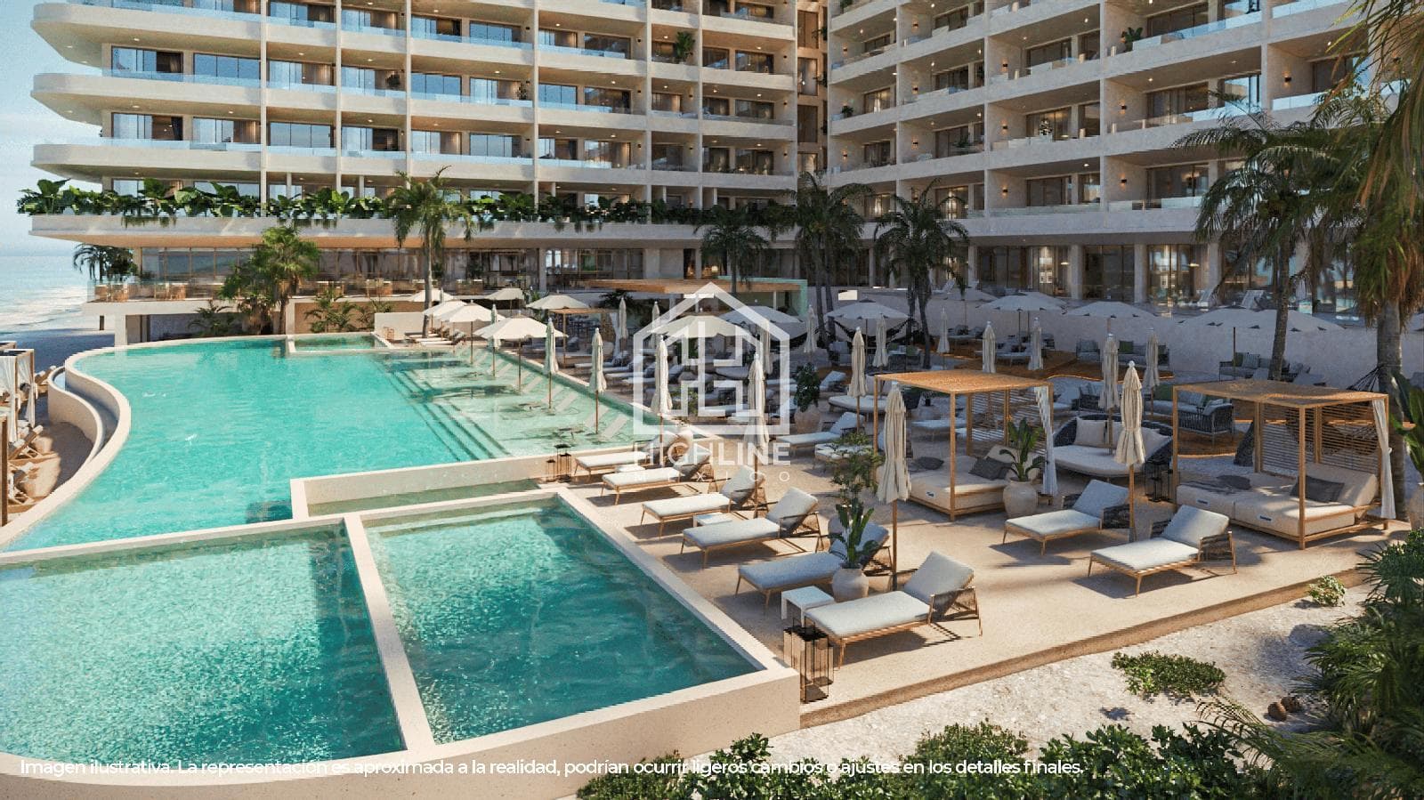 FOR SALE: 1-BEDROOM LOFT IN PUERTO MORELOS WITH A POOL AND GYM