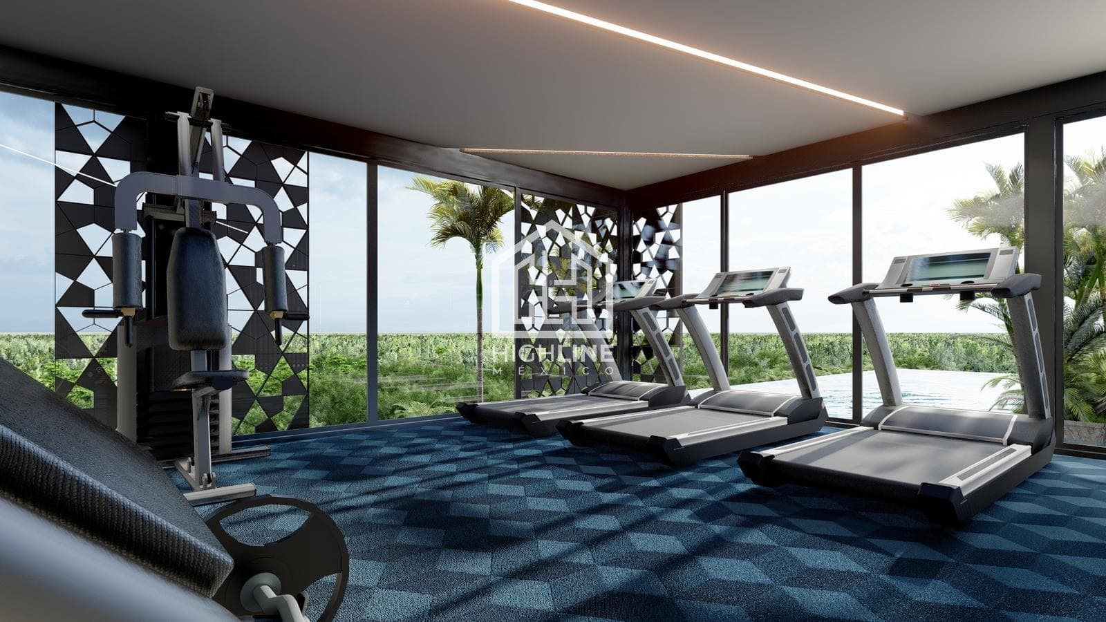STUDIO FOR SALE IN PLAYA DEL CARMEN, GYM, LOBBY, COWORKING SPACE