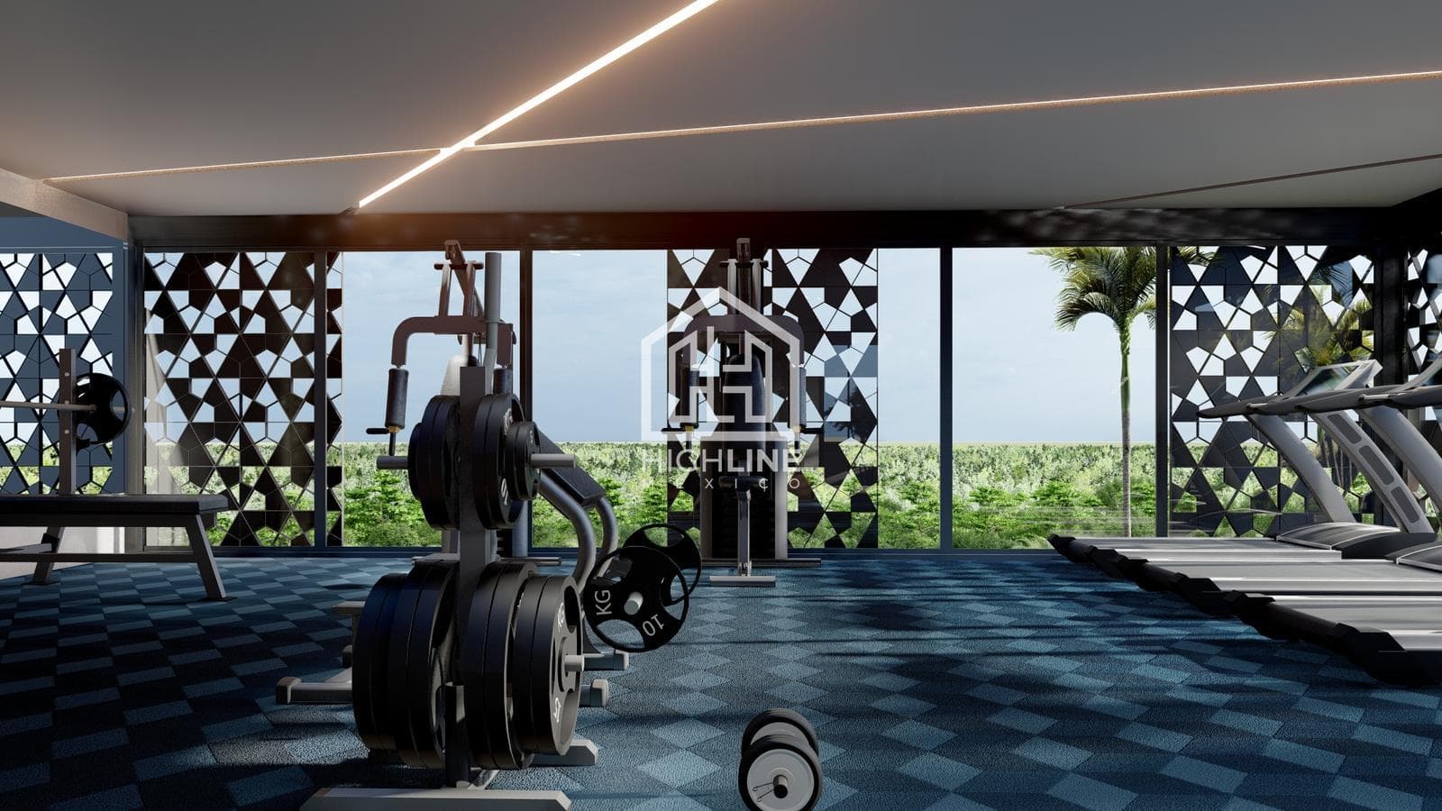 STUDIO FOR SALE IN PLAYA DEL CARMEN, GYM, LOBBY, COWORKING SPACE