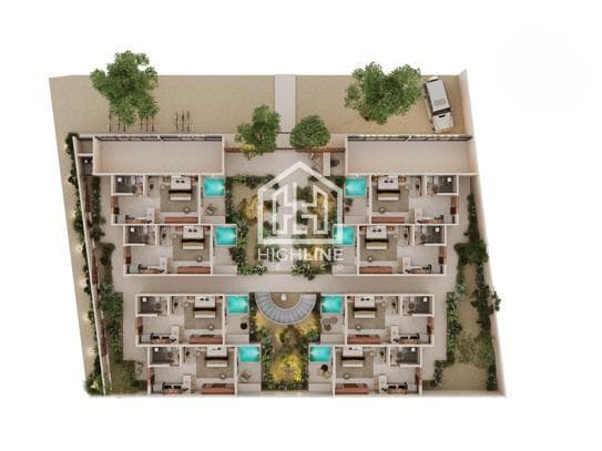 APARTMENT FOR SALE IN TULUM: 1 BEDROOM WITH CENTRAL GARDEN AND BAR