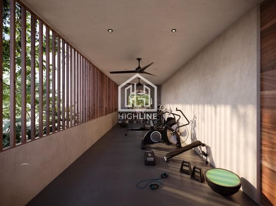 APARTMENT FOR SALE IN TULUM: 1 BEDROOM WITH CENTRAL GARDEN AND BAR