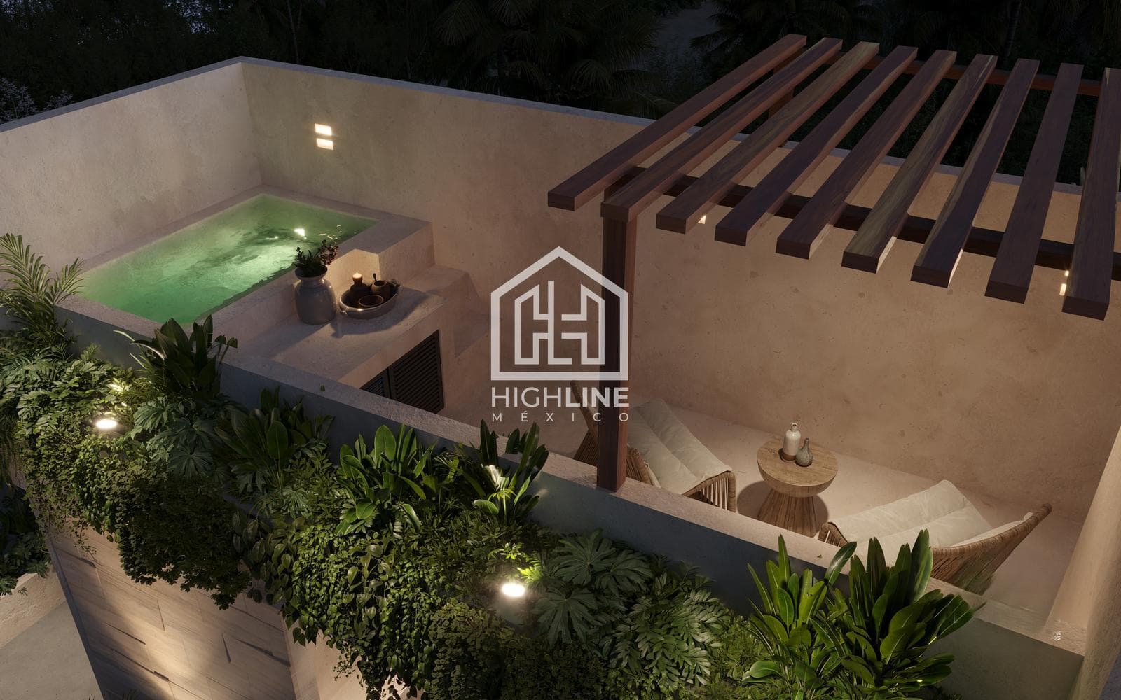 APARTMENT FOR SALE IN TULUM: 1 BEDROOM WITH SWIM-UP POOL AND ISLAND DECK