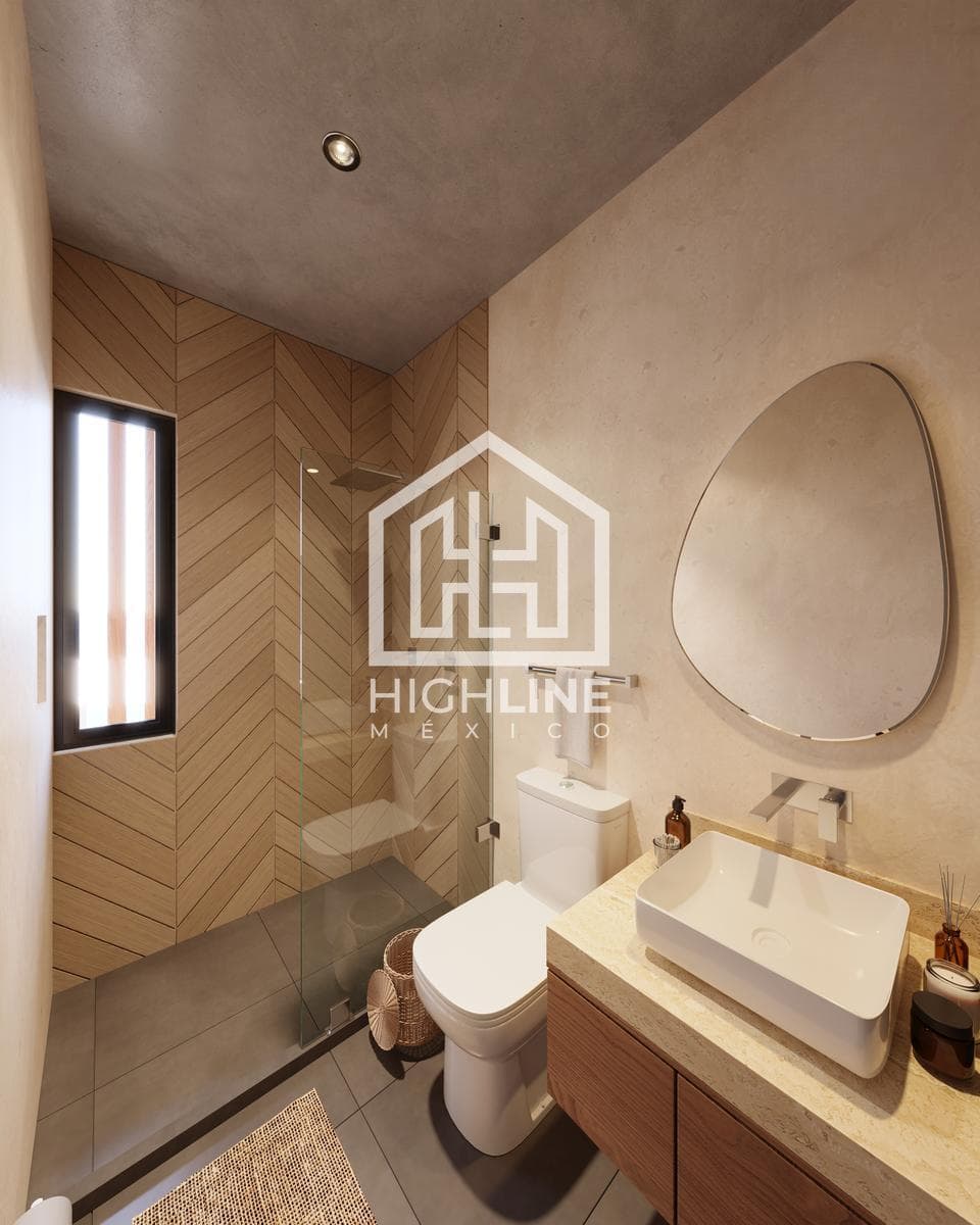 APARTMENT FOR SALE IN TULUM: 1 BEDROOM WITH 100% ELECTRIC APPLIANCES AND A BAR LOUNGE