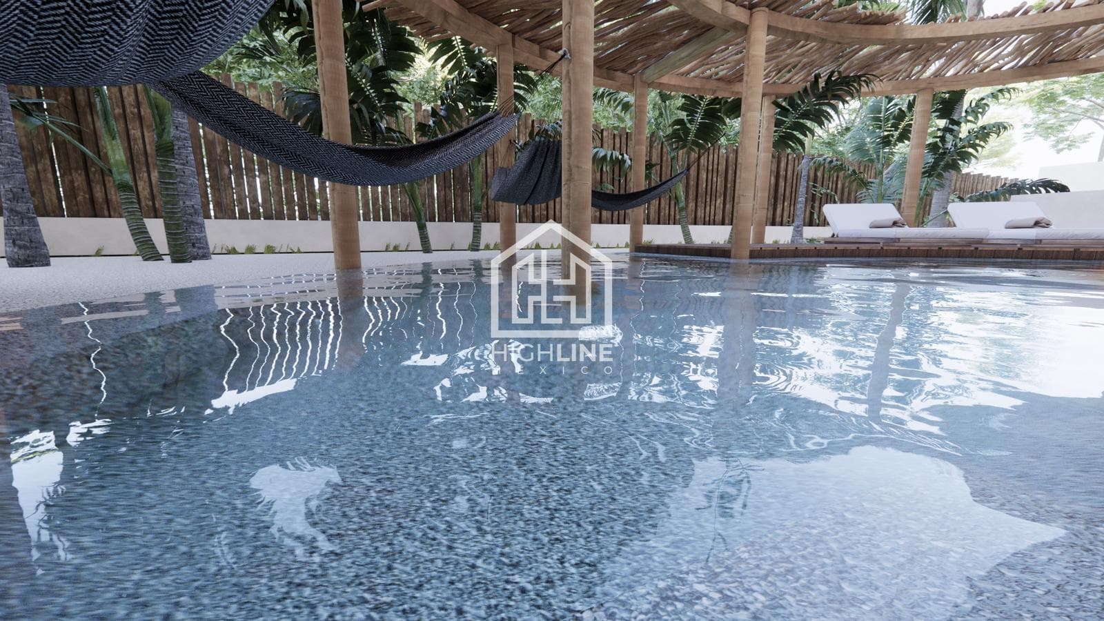 APARTMENT FOR SALE IN TULUM: 2 BEDROOMS WITH A CENOTE AND HAMMOCK AREA