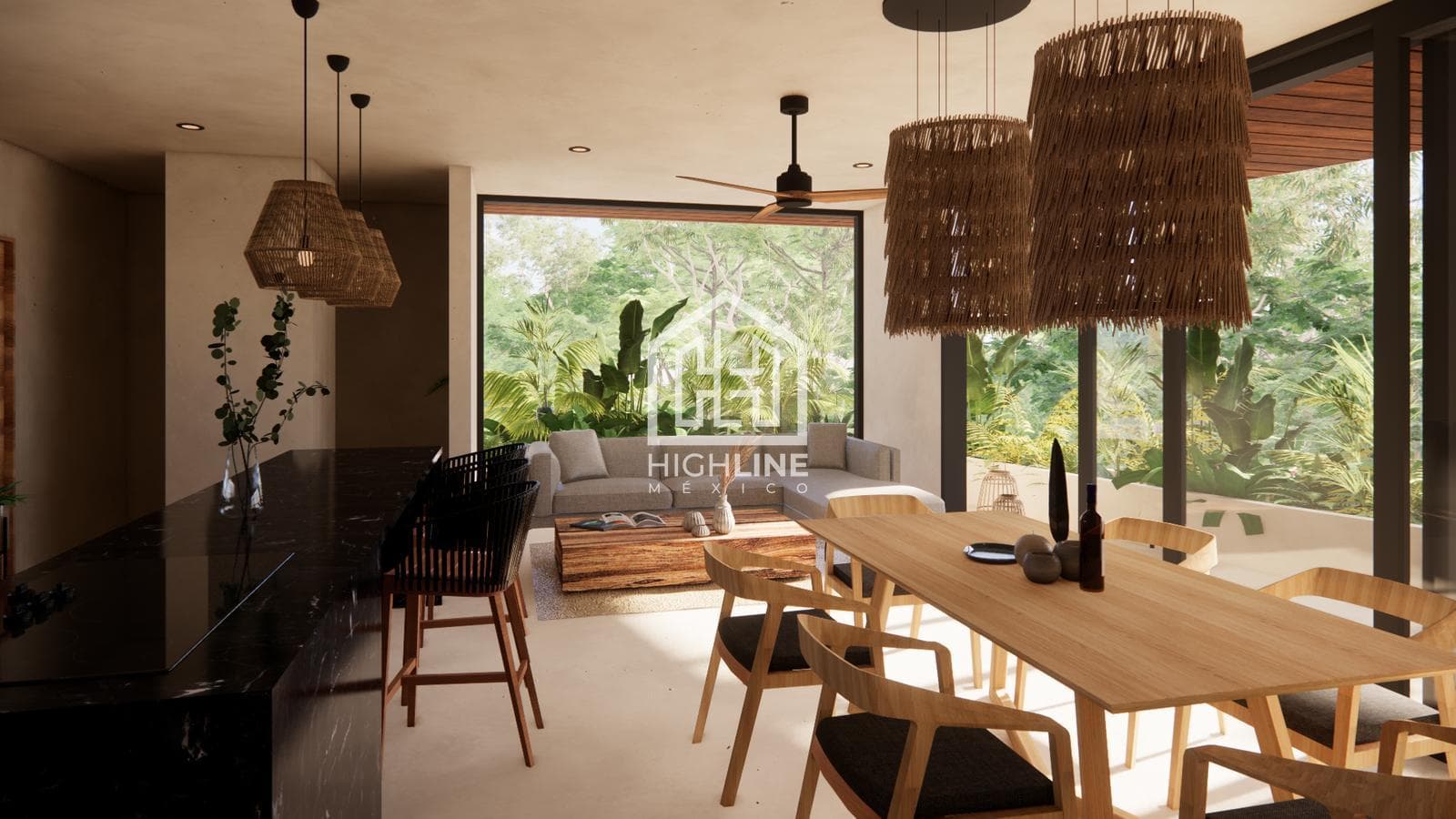 APARTMENT FOR SALE IN TULUM: 2 BEDROOMS WITH A CENOTE AND HAMMOCK AREA