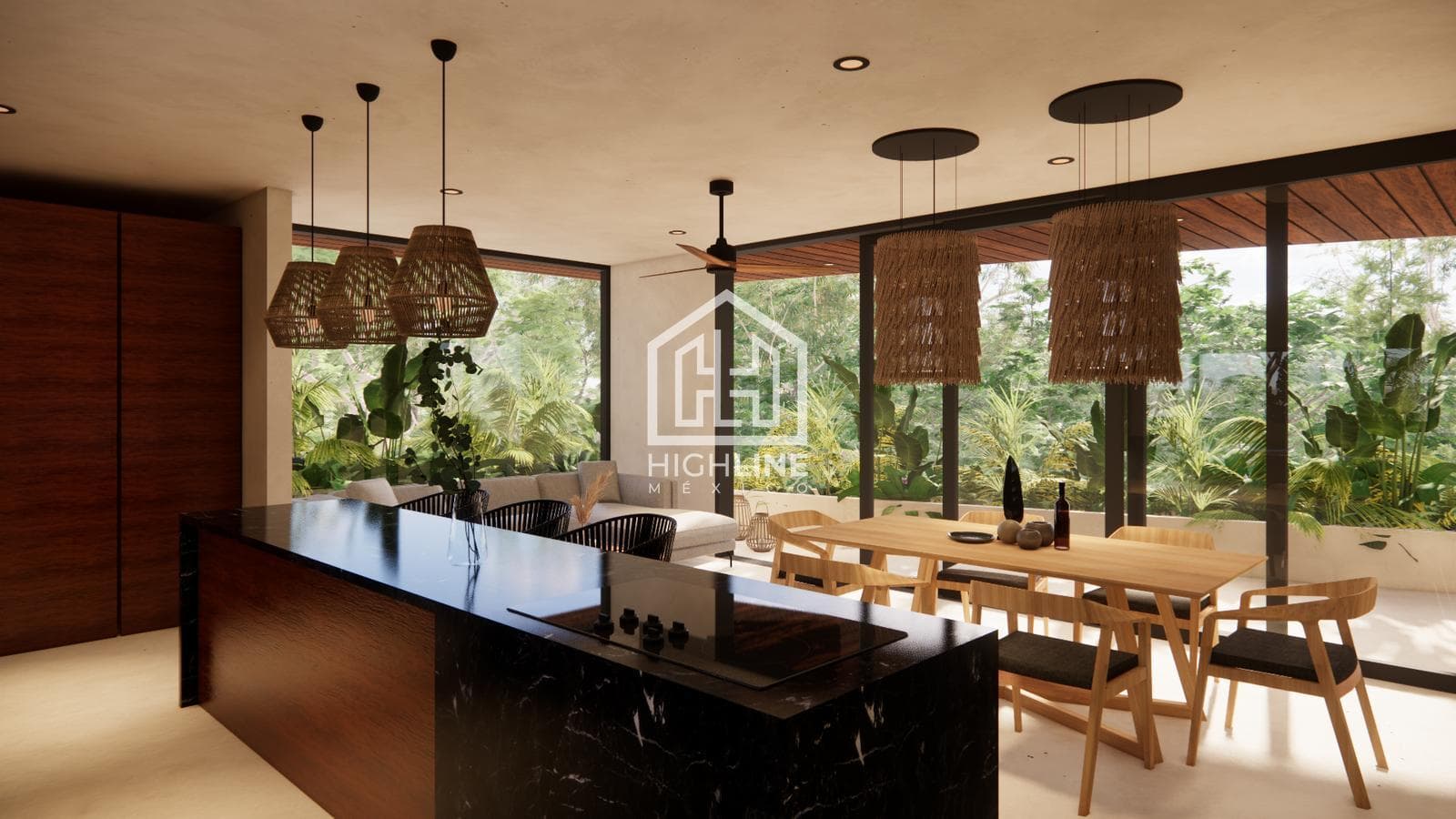 APARTMENT FOR SALE IN TULUM: 2 BEDROOMS WITH A CENOTE AND HAMMOCK AREA