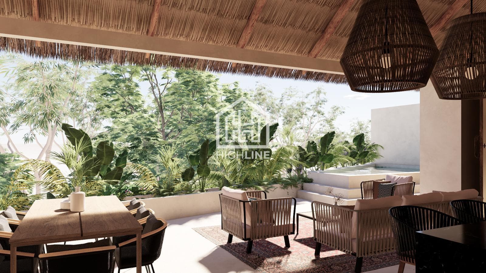 APARTMENT FOR SALE IN TULUM: 2 BEDROOMS WITH A ZEN CORNER AND YOGA AREA