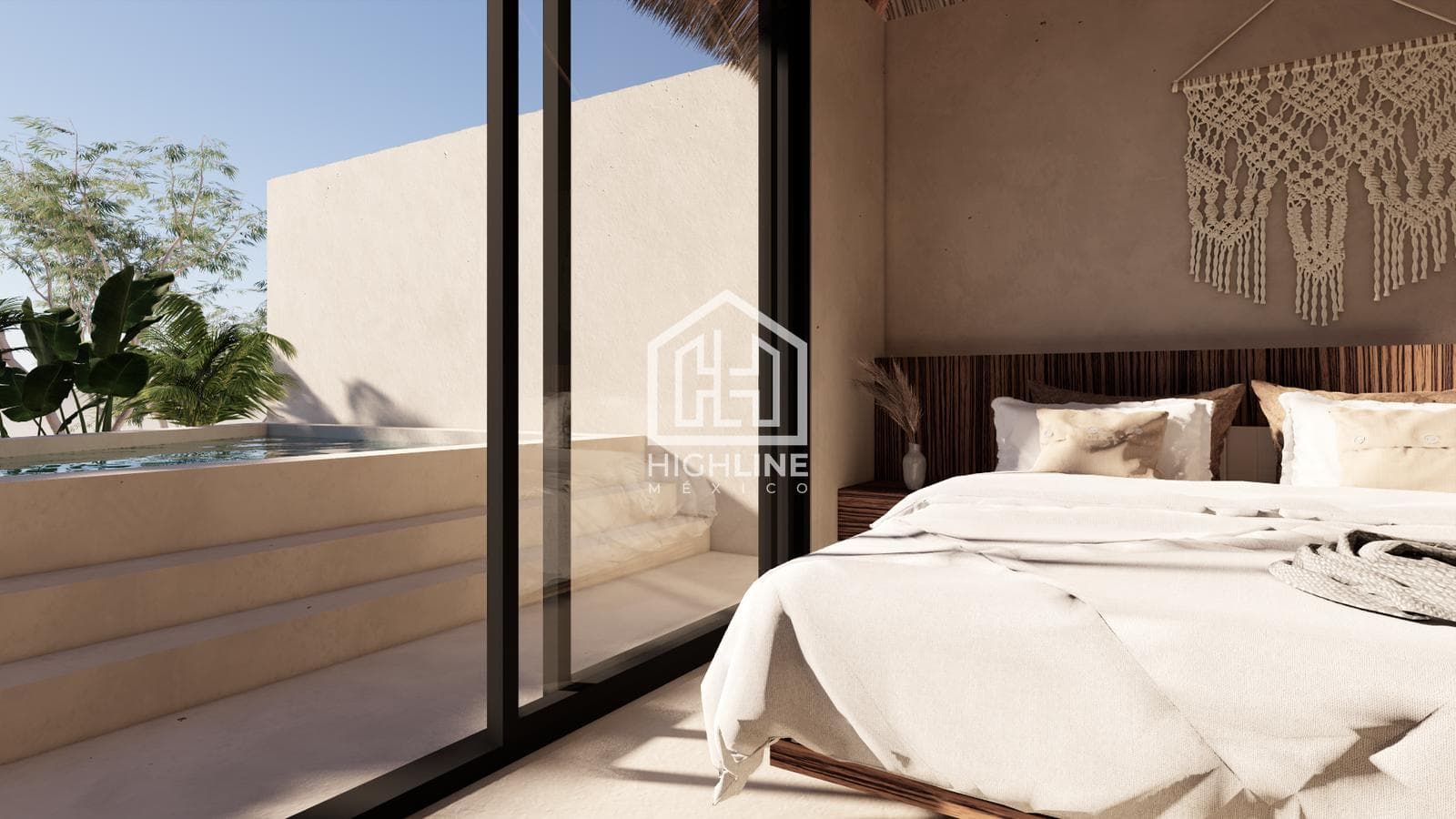 APARTMENT FOR SALE IN TULUM: 2 BEDROOMS WITH A ZEN CORNER AND YOGA AREA