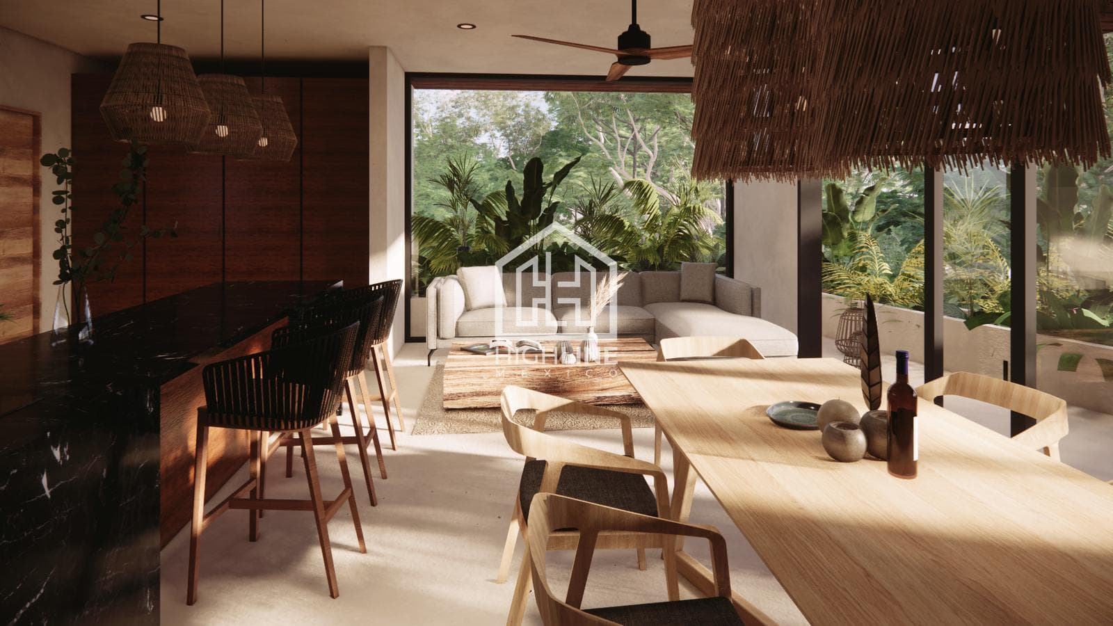APARTMENT FOR SALE IN TULUM: 2 BEDROOMS WITH A ZEN CORNER AND YOGA AREA