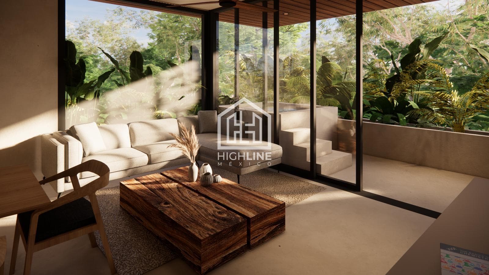 APARTMENT FOR SALE IN TULUM: 2 BEDROOMS WITH A ZEN CORNER AND YOGA AREA