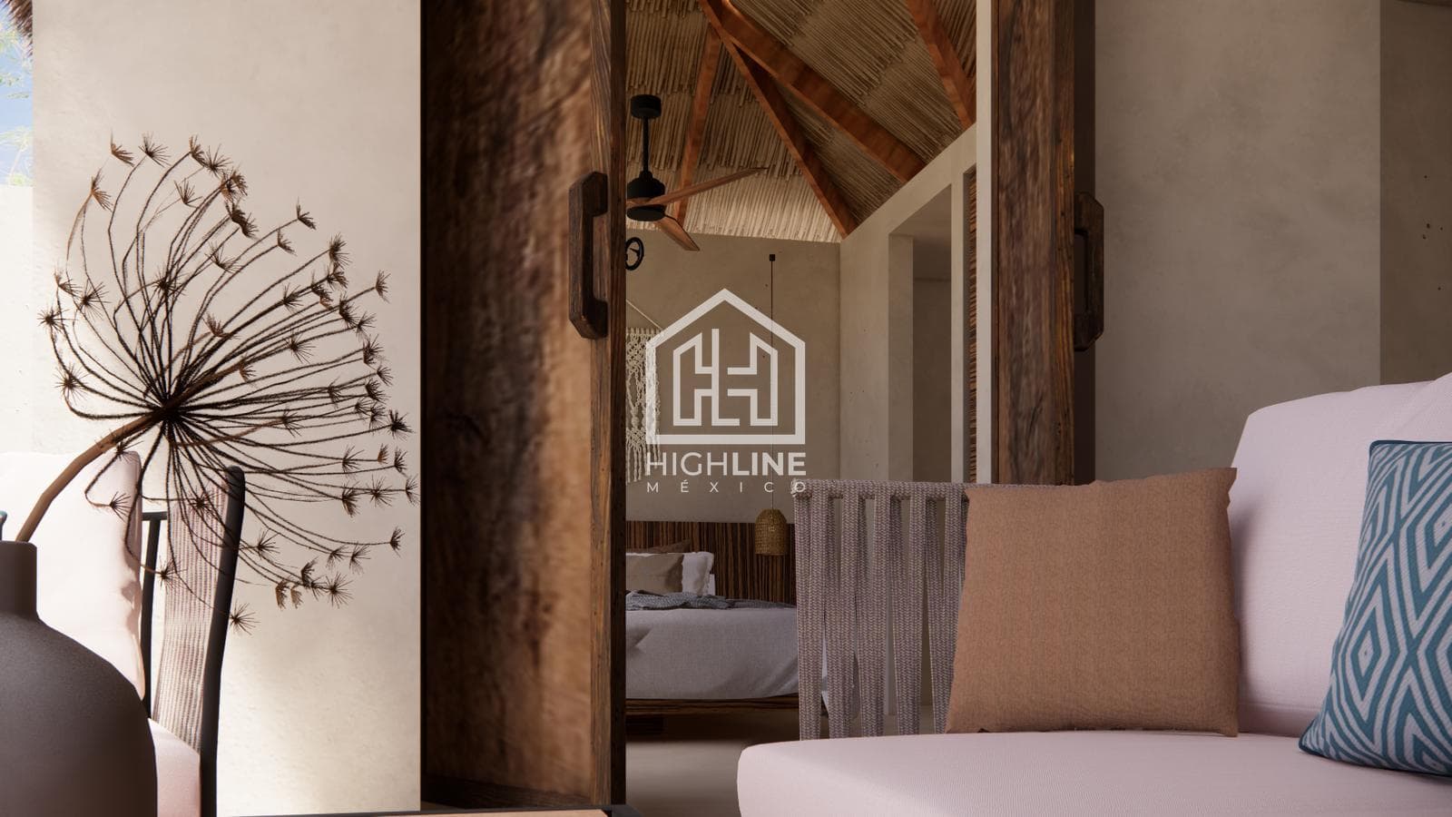 APARTMENT FOR SALE IN TULUM: 2 BEDROOMS WITH A ZEN CORNER AND YOGA AREA