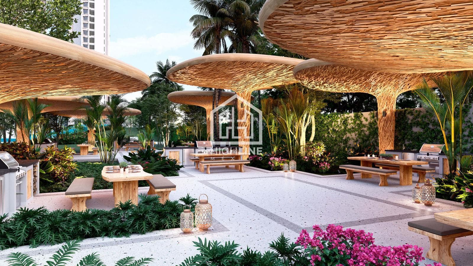 APARTMENT FOR SALE IN CANCUN: 2 BEDROOMS WITH MINI-GOLF, PADEL, AND CHILDREN'S PLAYGROUND