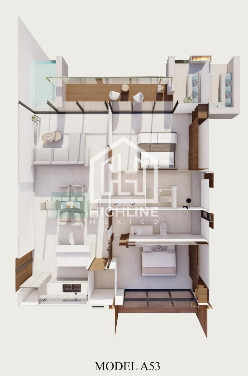 OCEANFRONT APARTMENT FOR SALE IN COZUMEL: 2 BEDROOMS, PRIVATE POOL, GYM, JACUZZI