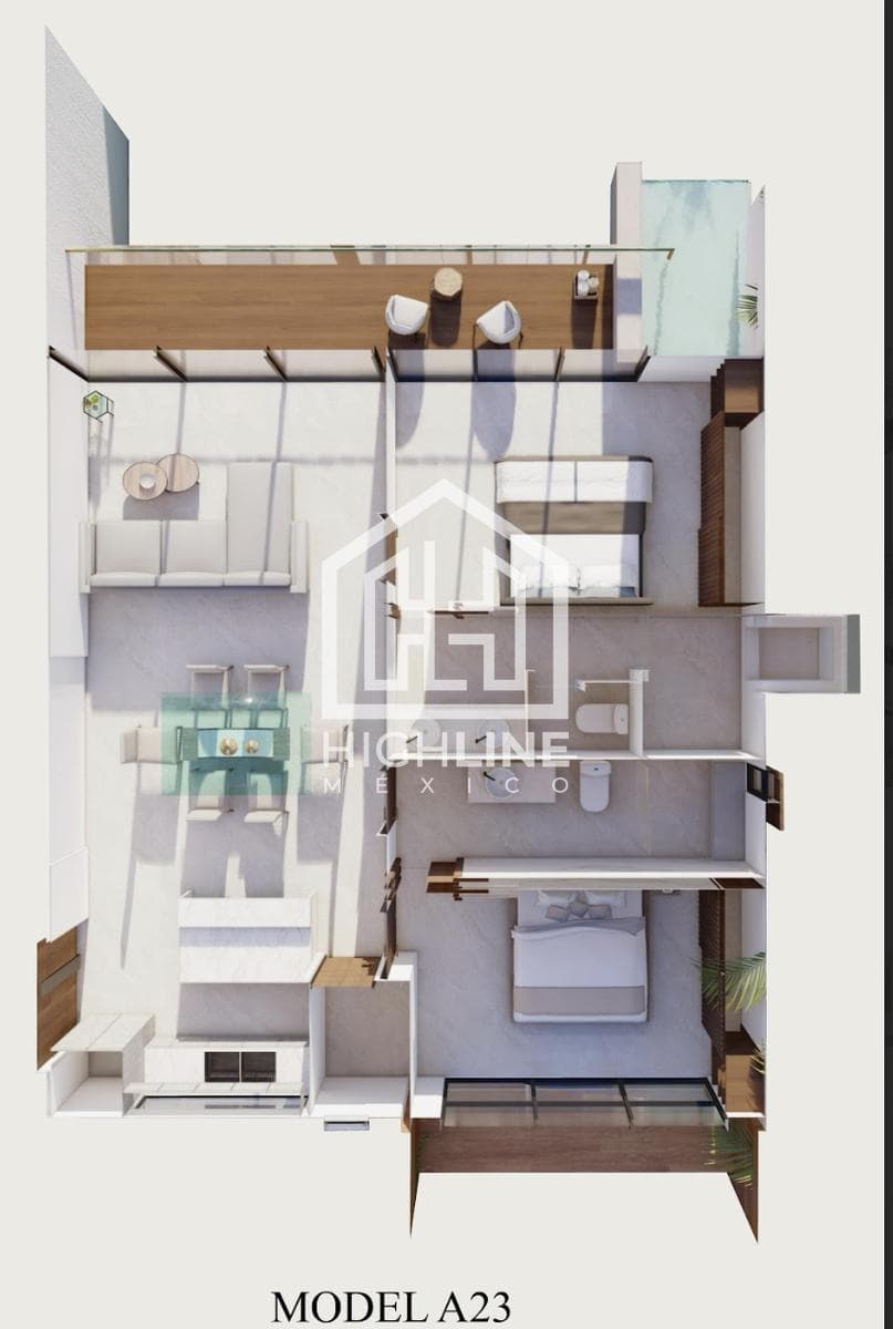 OCEANFRONT APARTMENT FOR SALE IN COZUMEL: 2 BEDROOMS, PRIVATE POOL, GYM, JACUZZI